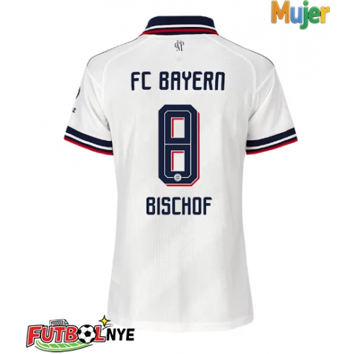 Camiseta Bayern Munich Tom Bischof #8 Visitante Equipación para mujer 2026-27 manga corta